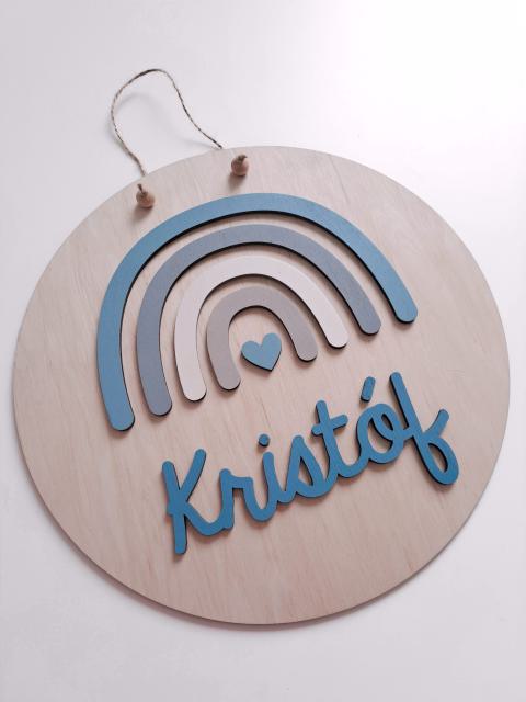 Rainbow name sign